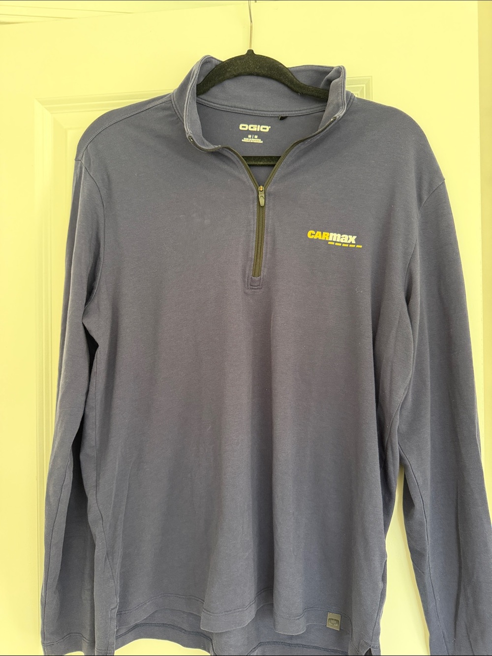 OGIO Men's Navy Blue Quarter-Zip Pullover with CarMax Logo